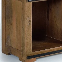 Wohnen Industrial Design Bücherregal aus Mangoholz - Semian