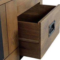 Wohnen Industrial Design Bücherregal aus Mangoholz - Semian