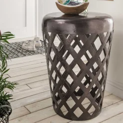 Industrial Design Beistelltisch aus Aluminium - Bahos^Wohnen Online