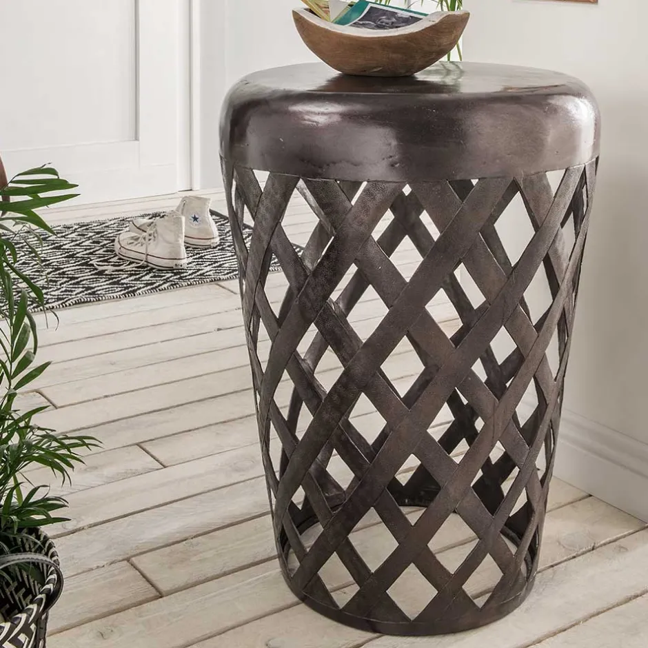 Industrial Design Beistelltisch aus Aluminium - Bahos^Wohnen Online