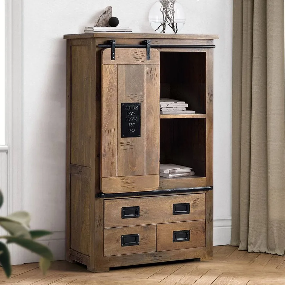 Industrial Design Highboard aus Mangoholz - Semian^Wohnen Clearance