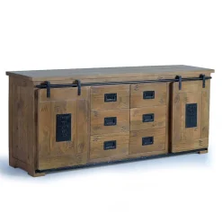 Industrial Design Sideboard aus Mangoholz - Semian^Wohnen New