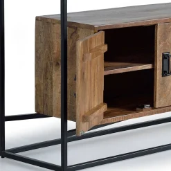 Wohnen Industrial Design Sideboard aus Massivholz - Olmidava