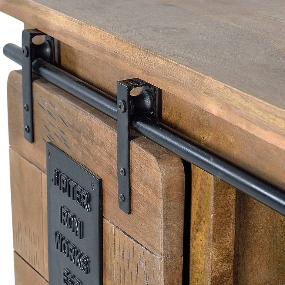 Industrial Design TV Board aus Mangoholz - Semian^Wohnen Hot