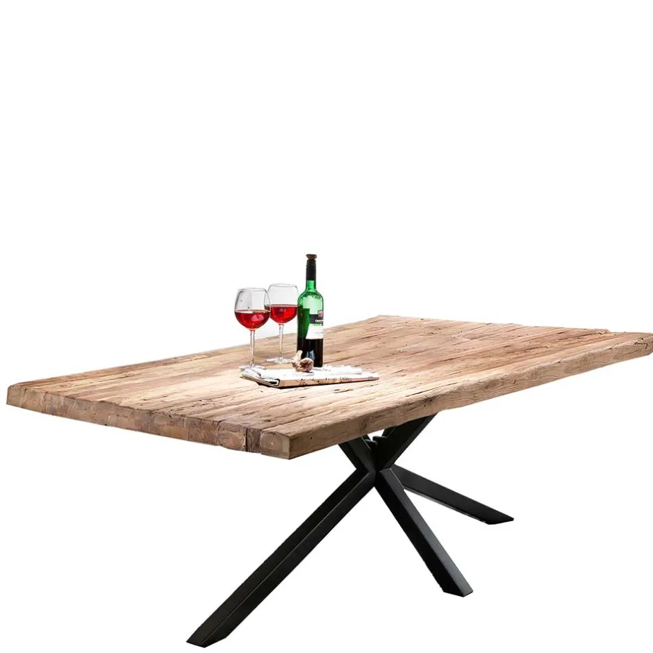 Wohnen Industrial Esstisch aus recyceltem Teakholz - Doan