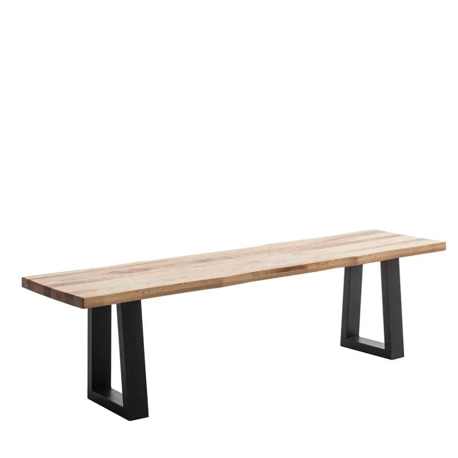 Wohnen Industrial Esstischbank aus Zerreiche - Heaver