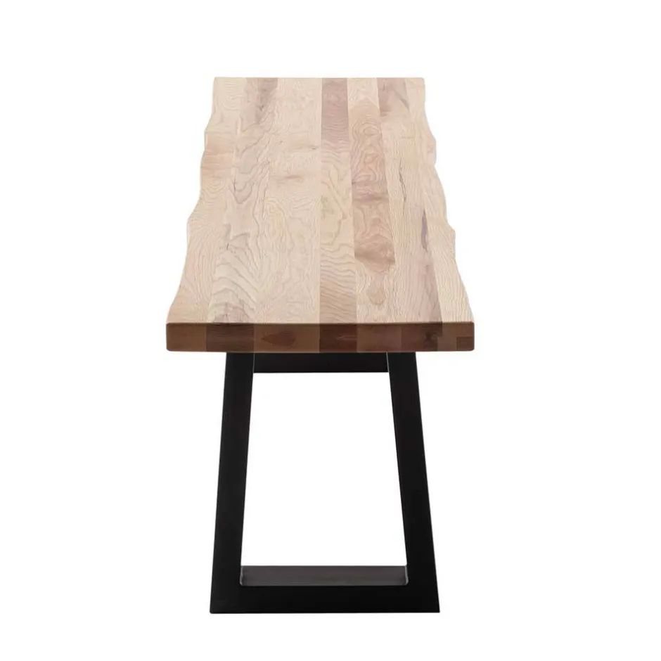 Wohnen Industrial Esstischbank aus Zerreiche - Heaver