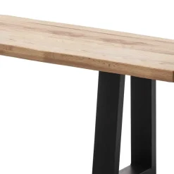 Wohnen Industrial Esstischbank aus Zerreiche - Heaver