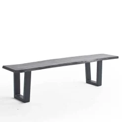 Wohnen Industrial Esstischbank in Akazie Grau - Facanella