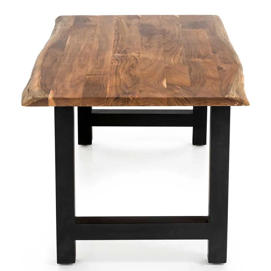 Wohnen Industrial Esstisch-Gruppe Set - Miriam (fünfteilig)