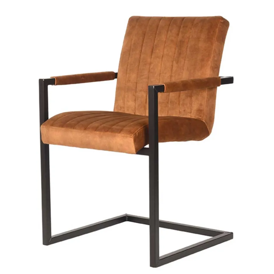 Industrial Freischwinger mit Armlehnen - Allaire (2er Set)^Wohnen Online