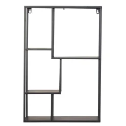 Industrial Hängeregal in Schwarz - 40x60x12 cm - Limburg^Wohnen Outlet