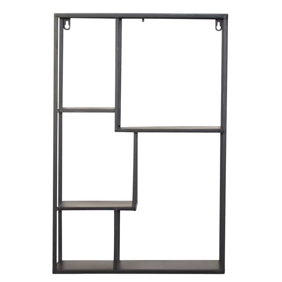 Industrial Hängeregal in Schwarz - 40x60x12 cm - Limburg^Wohnen Outlet