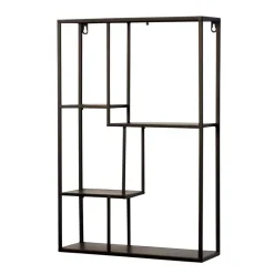 Industrial Hängeregal in Schwarz - 40x60x12 cm - Limburg^Wohnen Outlet