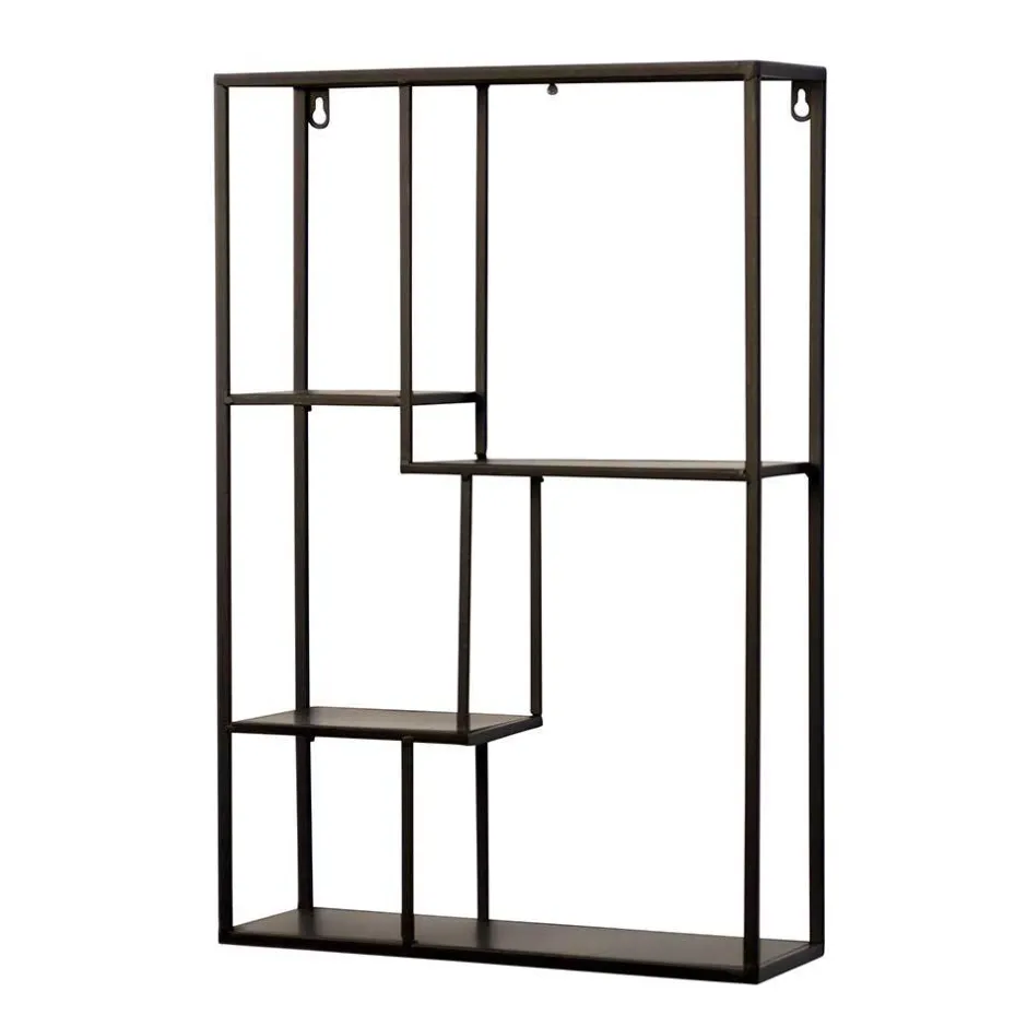 Industrial Hängeregal in Schwarz - 40x60x12 cm - Limburg^Wohnen Outlet