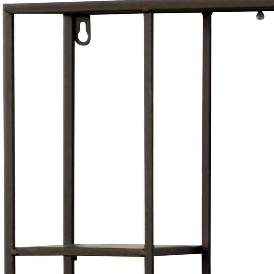 Industrial Hängeregal in Schwarz - 40x60x12 cm - Limburg^Wohnen Outlet