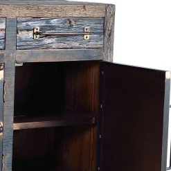 Wohnen Industrial Kombi-Kommode aus Altholz - Stock