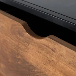 Industrial Kommode mit Glastüren - Hayato^Wohnen Discount