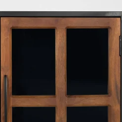 Industrial Kommode mit Glastüren - Hayato^Wohnen Discount