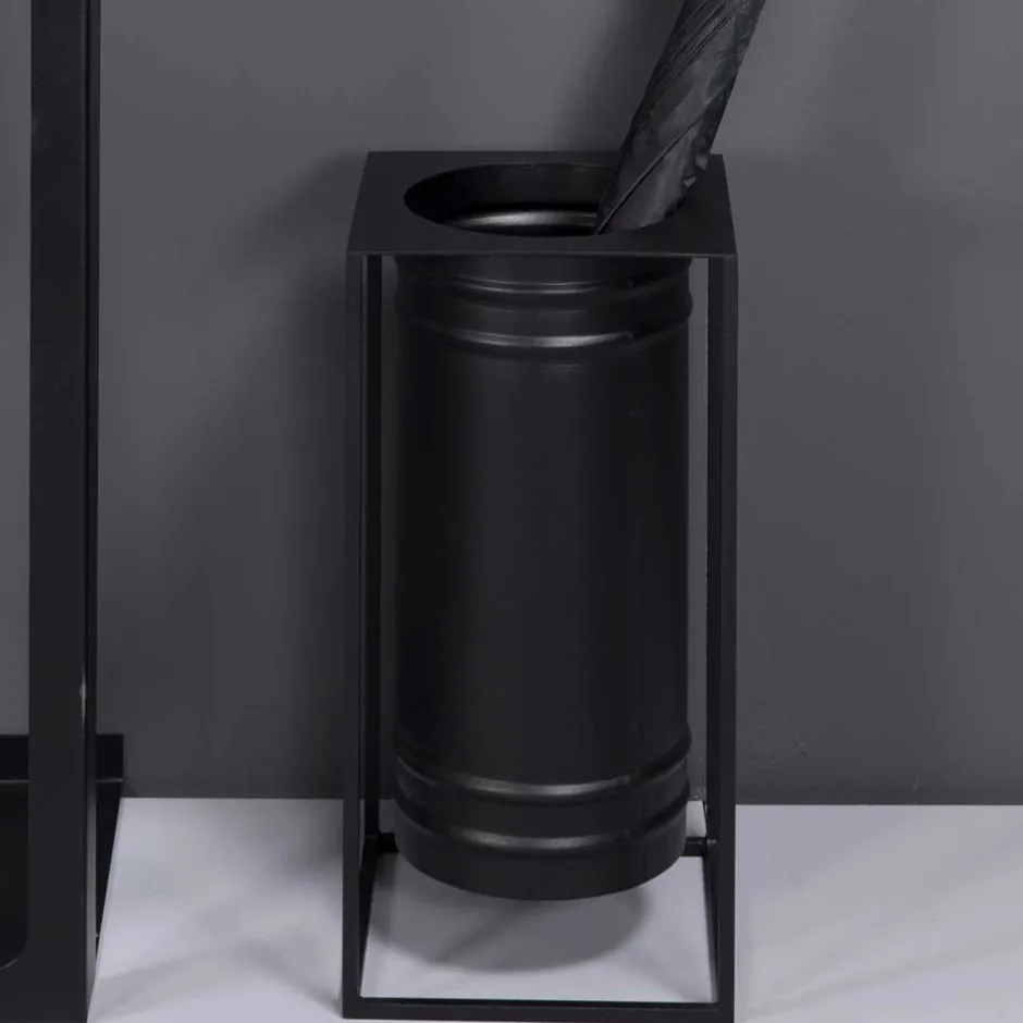 Industrial Schirmständer in Schwarz - Tunapuna^Wohnen Online