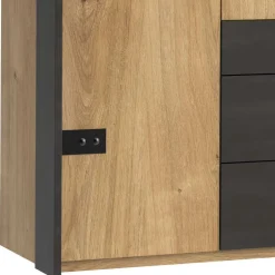 Industrial Schlafzimmerschrank mit fünf Türen - Bram^Wohnen Discount