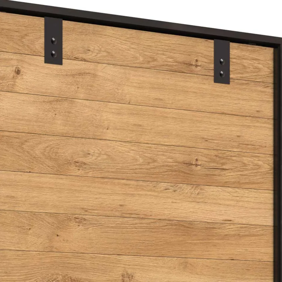 Wohnen Industrial Schwebetürenschrank 2-türig - Bram