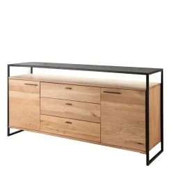 Wohnen Industrial Sideboard aus Wildeiche Massivholz - Manarola