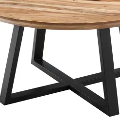 Wohnen Industrial Sofatisch aus Akazie Massivholz - Mexicano