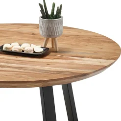 Wohnen Industrial Sofatisch aus Akazie Massivholz - Mexicano