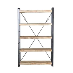 Wohnen Industrial Style Standregal aus Mangoholz - Traudarian