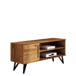 Wohnen Industrial TV Board aus Wildeiche & Stahl - Mandirov