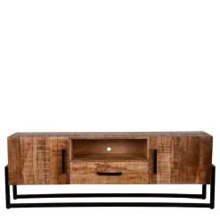 Industrial TV Lowboard aus Mangobaum - Schanow^Wohnen Discount