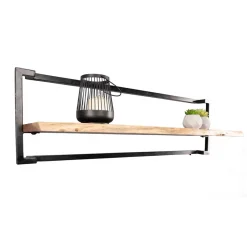 Industrial Wandboard aus Akazie Massivholz - Ian^Wohnen Online