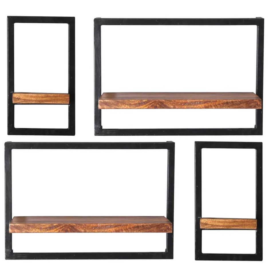 Industrial Wandregal Kombi - Mendoza I (vierteilig)^Wohnen Sale