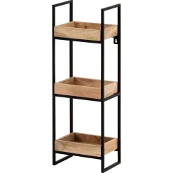 Industrial Wandregal mit drei Ablagen - Karibia^Wohnen Online