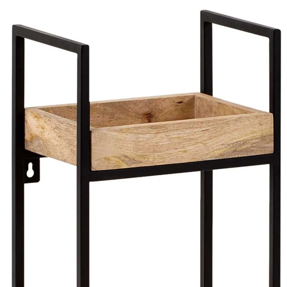 Industrial Wandregal mit drei Ablagen - Karibia^Wohnen Online