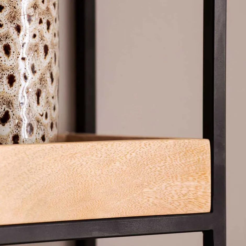 Industrial Wandregal mit drei Ablagen - Karibia^Wohnen Online