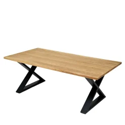 Wohnen Industrial Wohnzimmertisch mit X Bügelfüßen - Ivonata