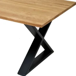 Wohnen Industrial Wohnzimmertisch mit X Bügelfüßen - Ivonata