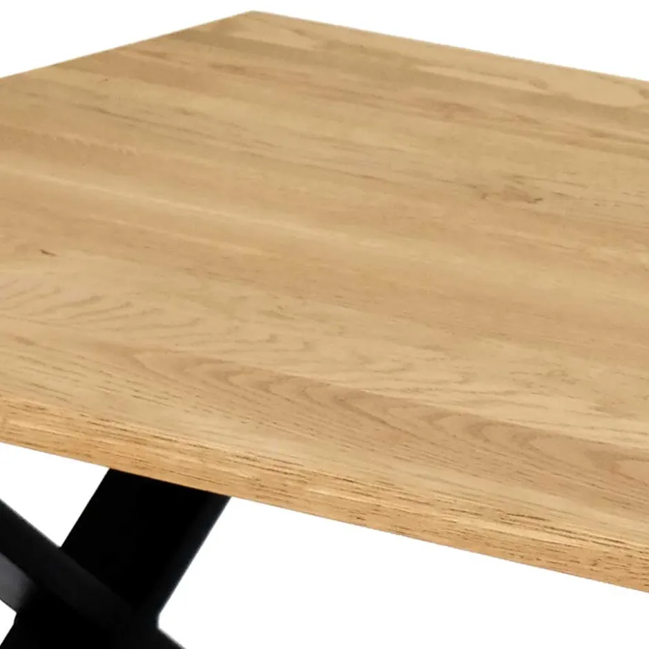 Wohnen Industrial Wohnzimmertisch mit X Bügelfüßen - Ivonata