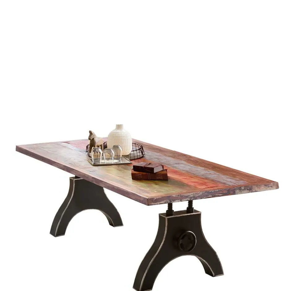 Wohnen Industrialtisch mit Shabby Chic Altholz - Mutano