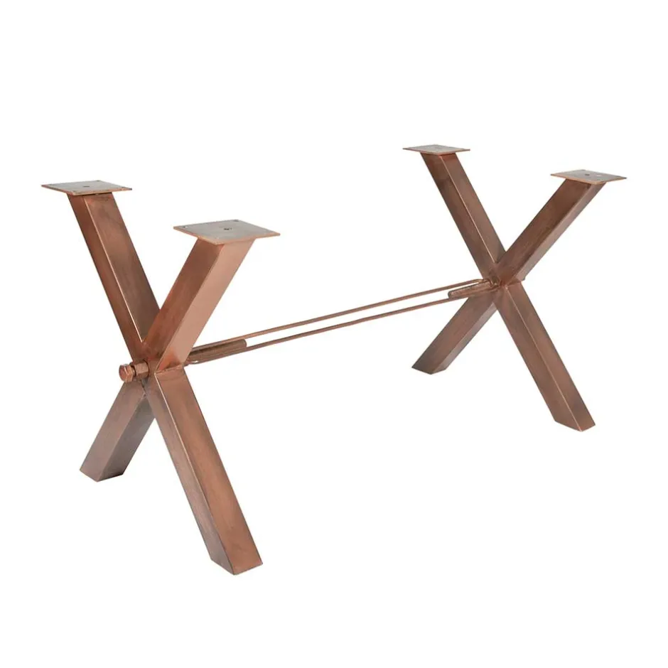 Industrie Esstisch Valcmeris in Braun Bunt^Wohnen Best