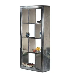 Industry Design Regal mit Alu Oberfläche - Pilot^Wohnen Outlet