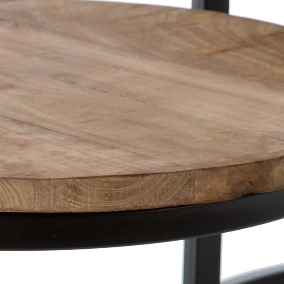 Wohnen Industry 3-Satz-Tisch in Rund - Minia (dreiteilig)