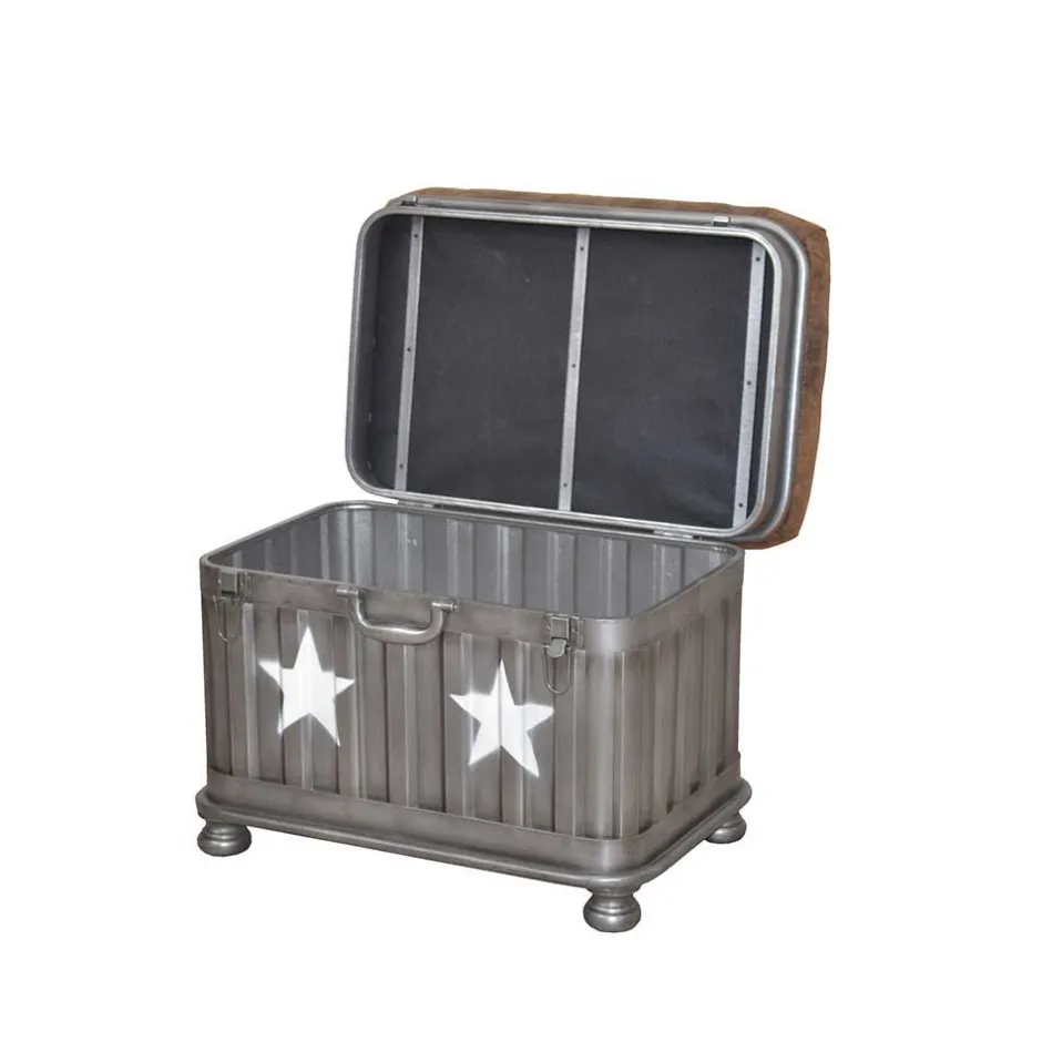 Wohnen Industry Sitzhocker mit Truhe Capa gepolstert