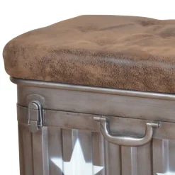 Wohnen Industry Sitzhocker mit Truhe Capa gepolstert