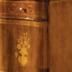 Italienische Kleinkommode im Barockstil Venerdina in Nussbaum Braun^Wohnen Outlet