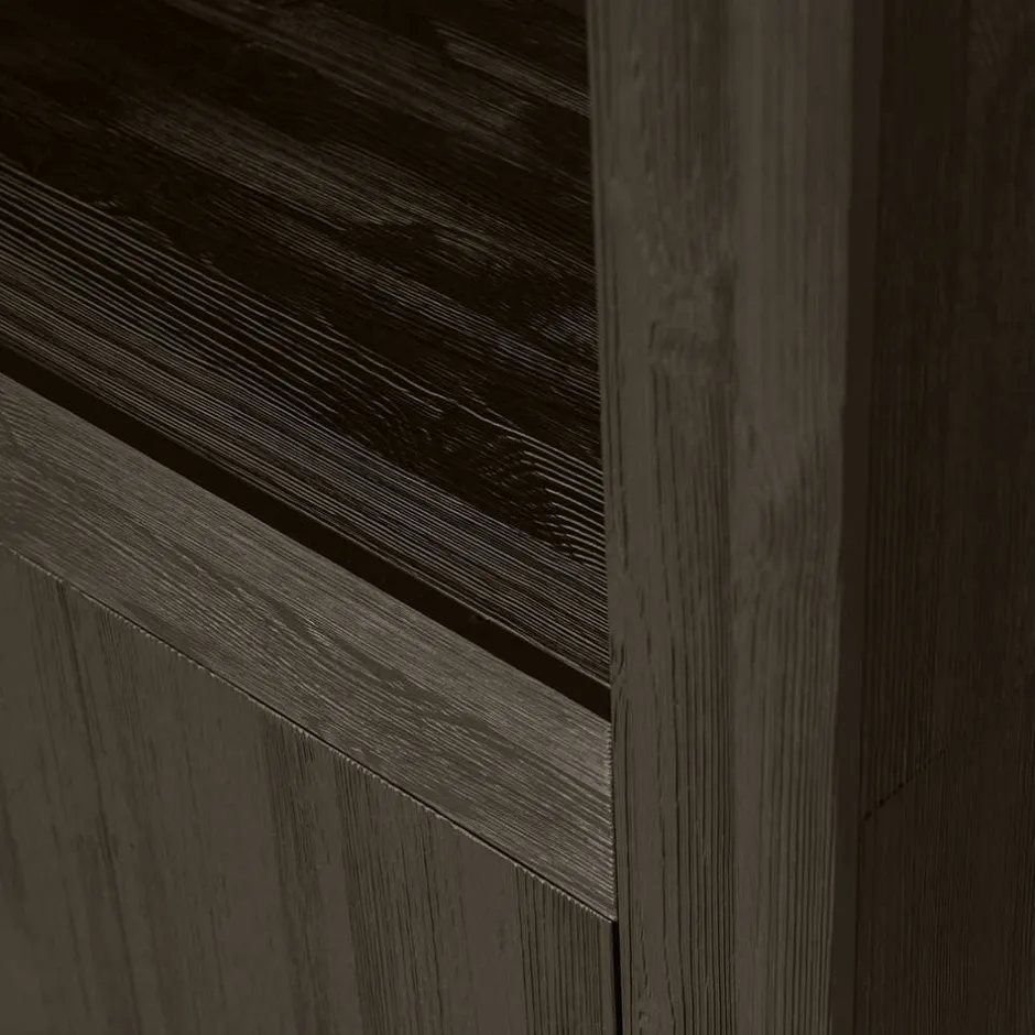 Japandi Regal mit drei Fächern und Tür - Bocca^Wohnen Discount