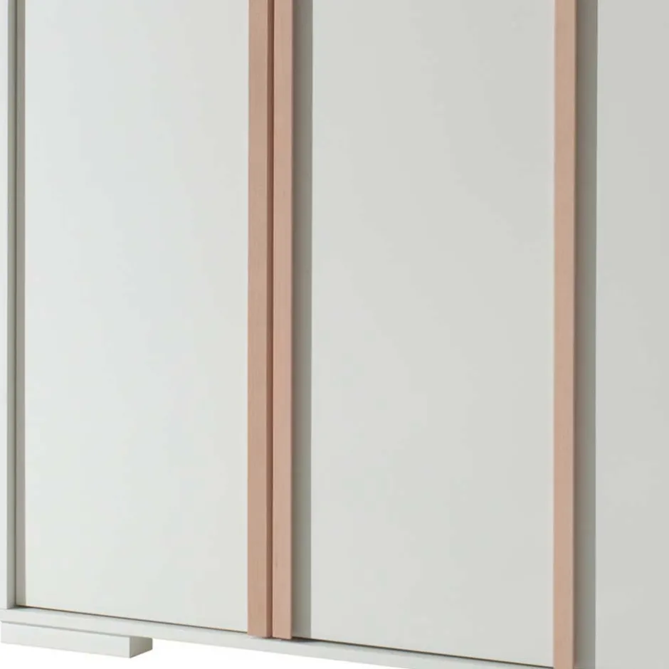 Wohnen Jugend Schlafzimmer Möbel in Weiß - Eldrus (dreiteilig)