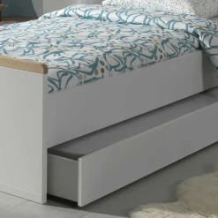 Wohnen Jugend Schlafzimmer Möbel in Weiß - Eldrus (dreiteilig)